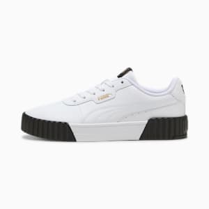 Sneakers Carina 3.0 Femme, PUMA White-PUMA Gold-PUMA Black, extralarge